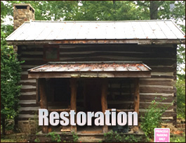 Historic Log Cabin Restoration  Macon County, North Carolina